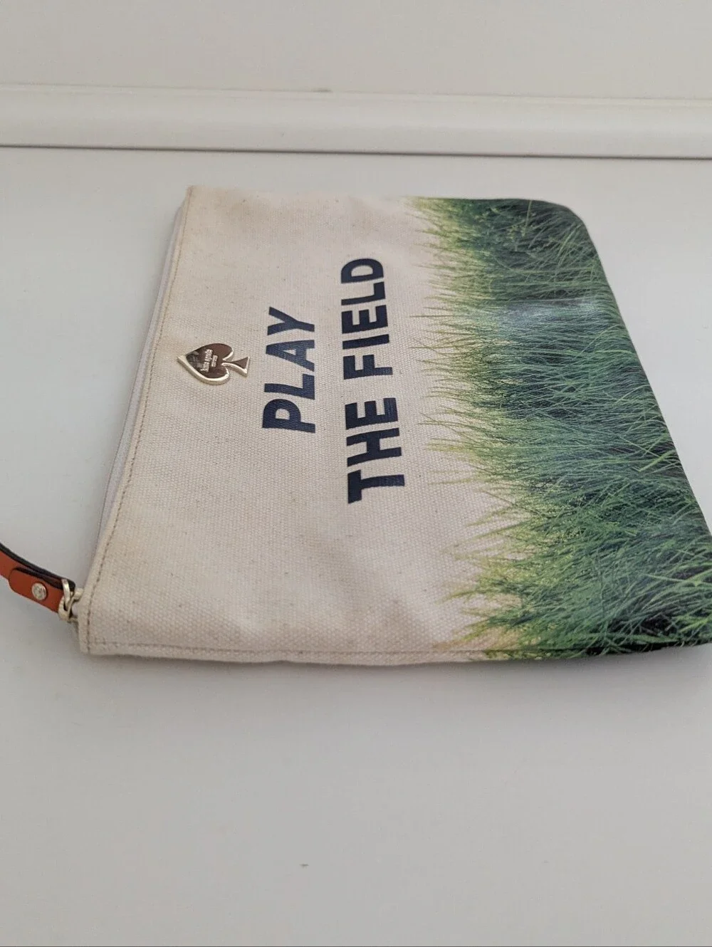 EUC! Kate Spade New York Play The Field Zippered Pouch /Clutch / Cosmetic Case